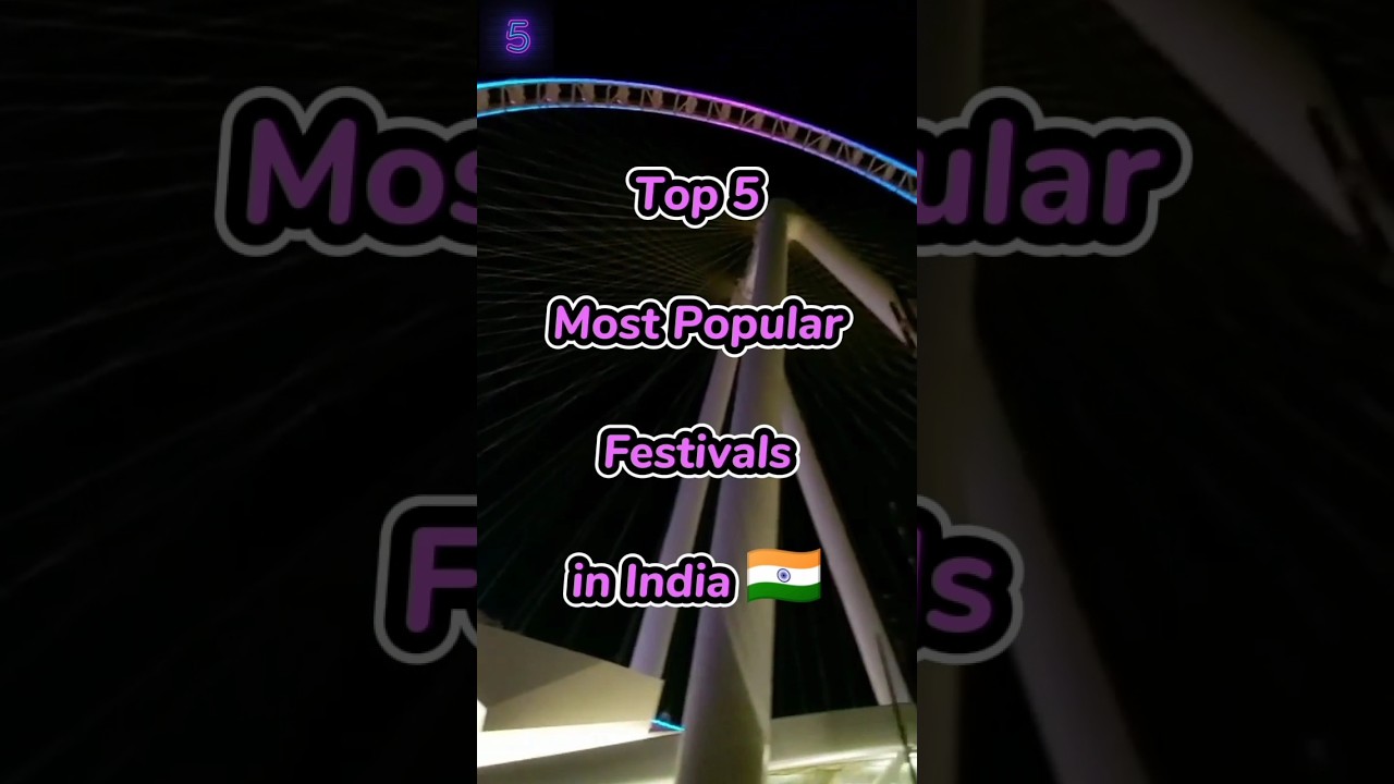 Top 5 Most popular festivals in India #shorts #festival