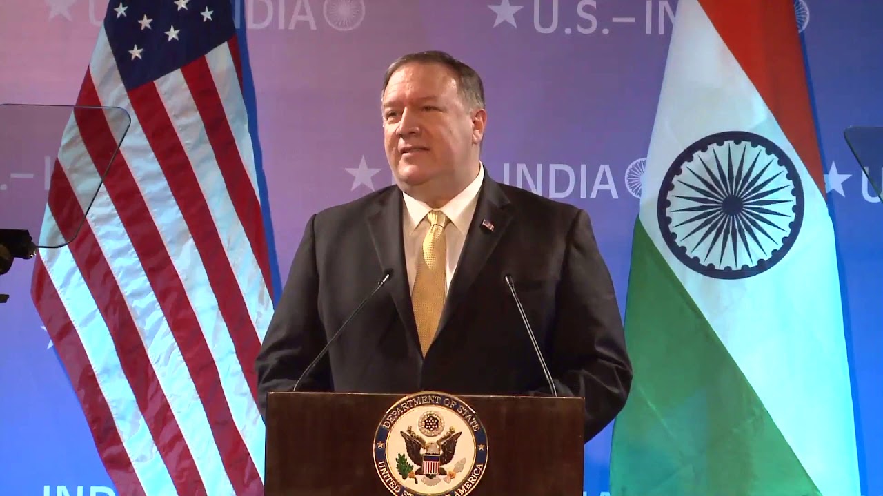 Secretary Pompeo's remarks on India Policy
