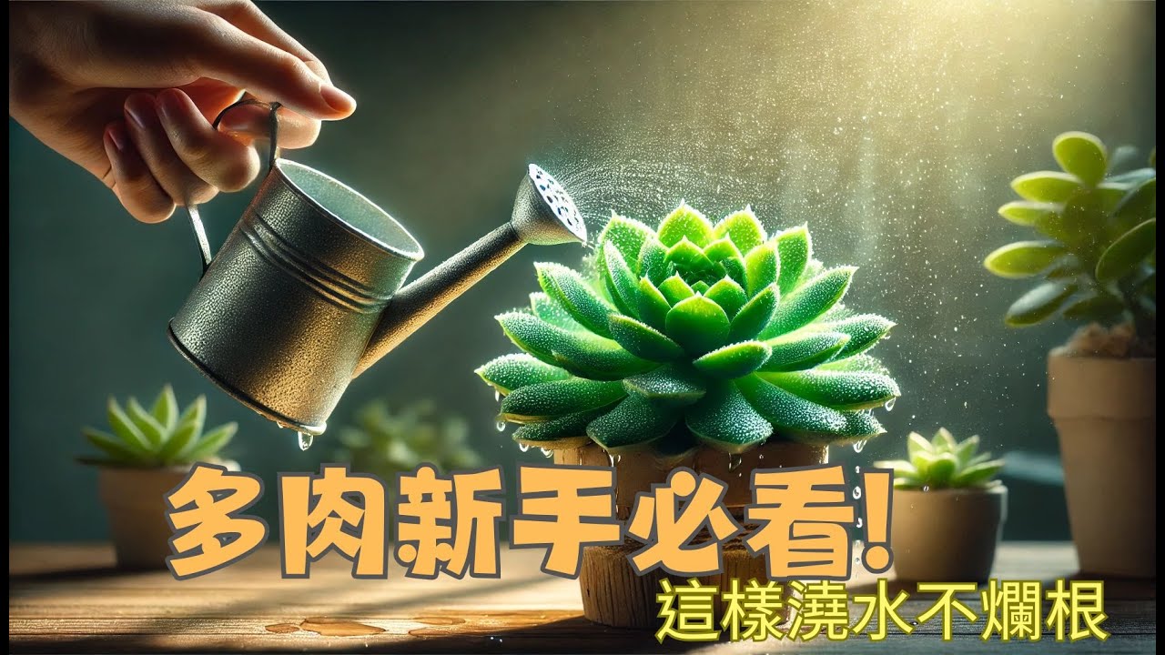 植物診療室｜多肉新手必看：正確澆水技巧，讓植物更健康！