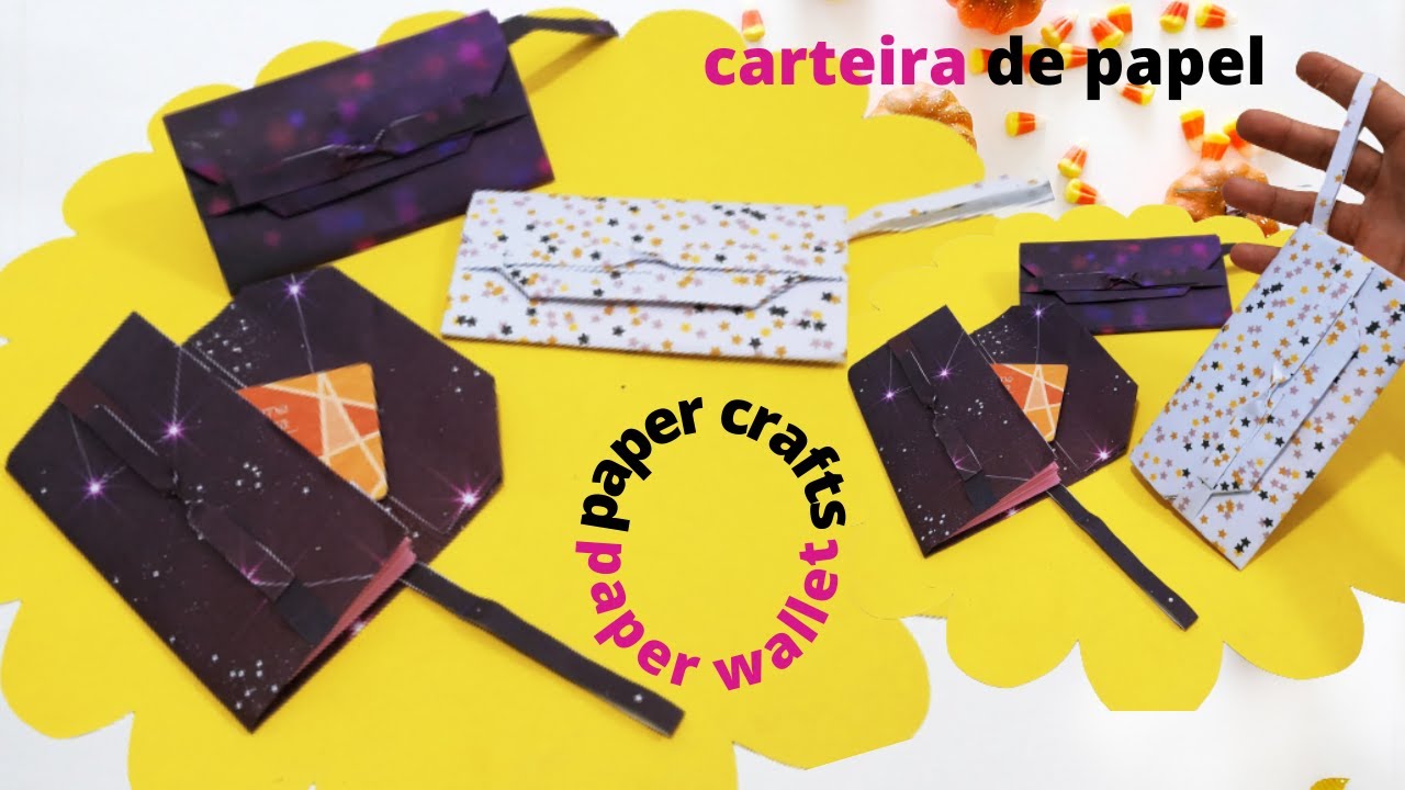 CARTEIRA DE PAPEL COMO FAZER| dobraduras de papel| origami carteira