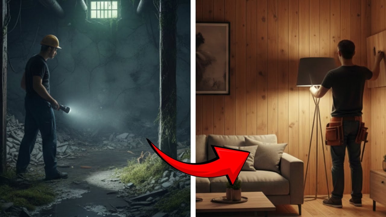 Transformé un Sótano Abandonado en un Apartamento de Lujo Oculto | ASMR