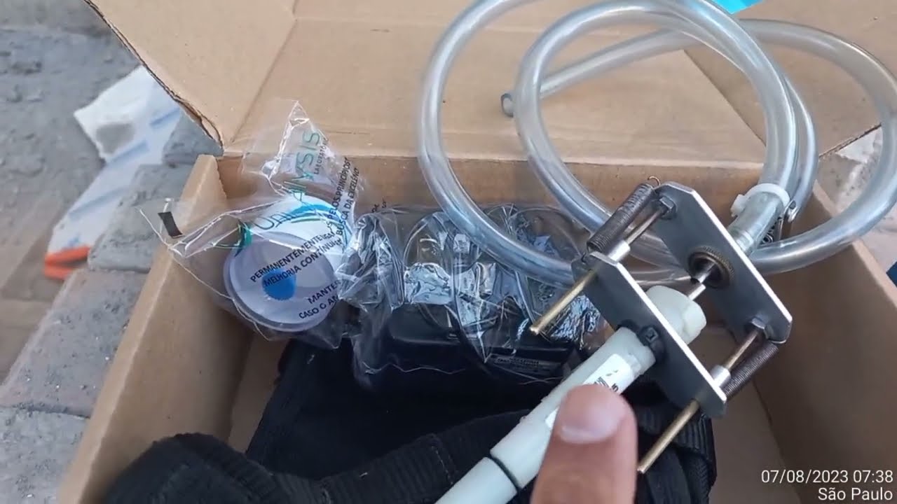 Análise de poeira mineral respirável com bomba de amostragem