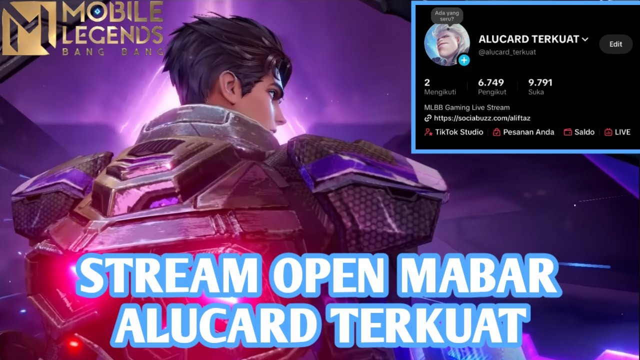 LANGSUNG SAJA OPEN MABAR PUSH RANK - MOBILE LEGENDS INDONESIA