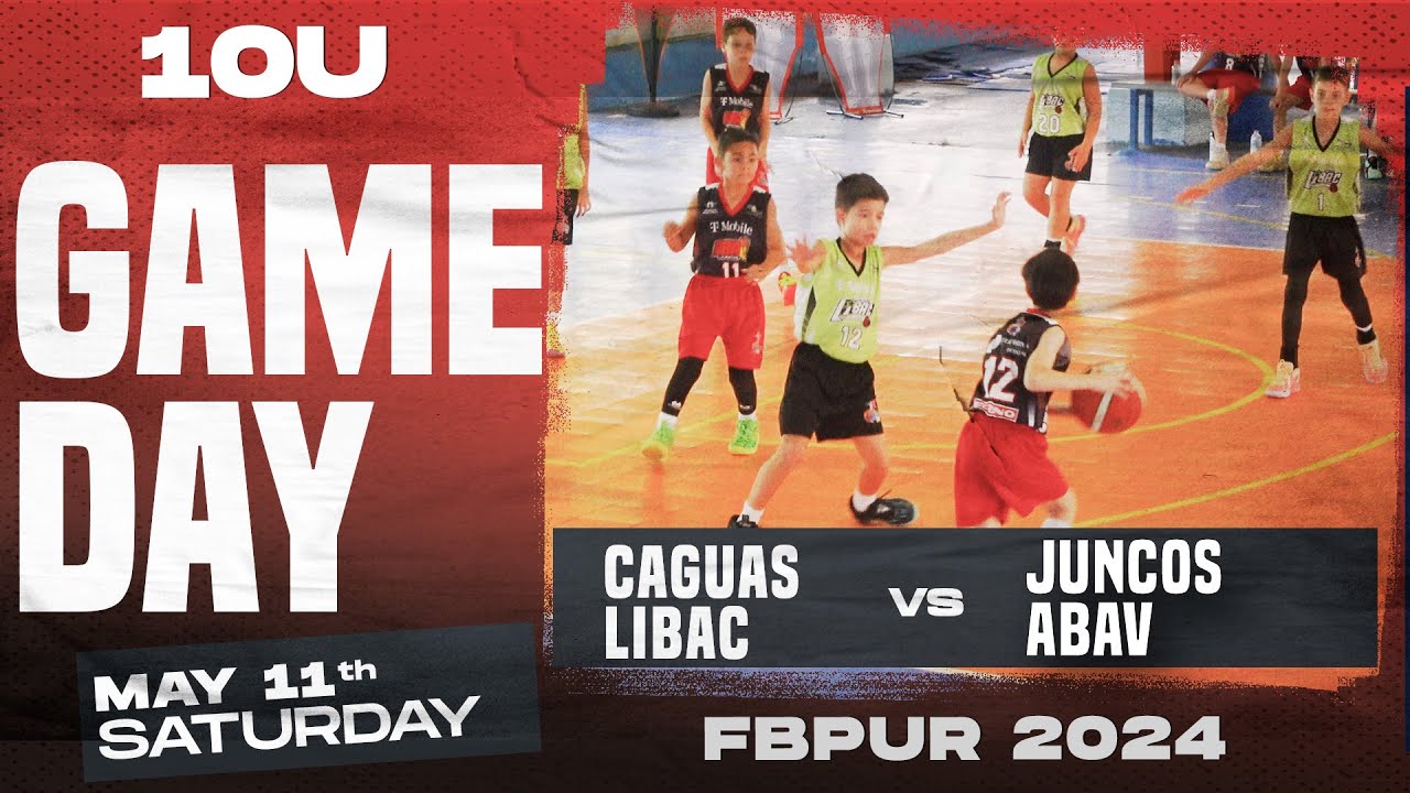 Juncos ABAV vs Caguas Libac, FBPUR Liga Mini, Futuras 10U, Sábado 11 Mayo 2024 #basketball