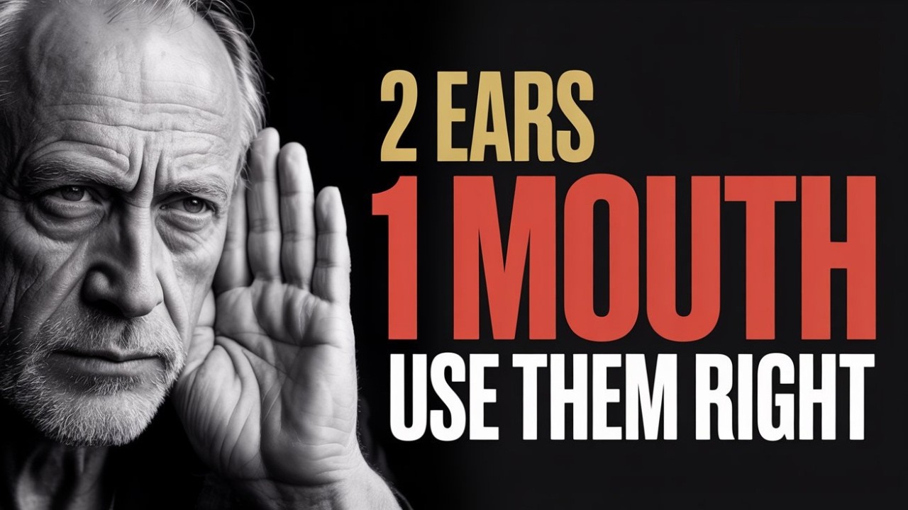 Why You Should Listen Twice as Much as You Speak