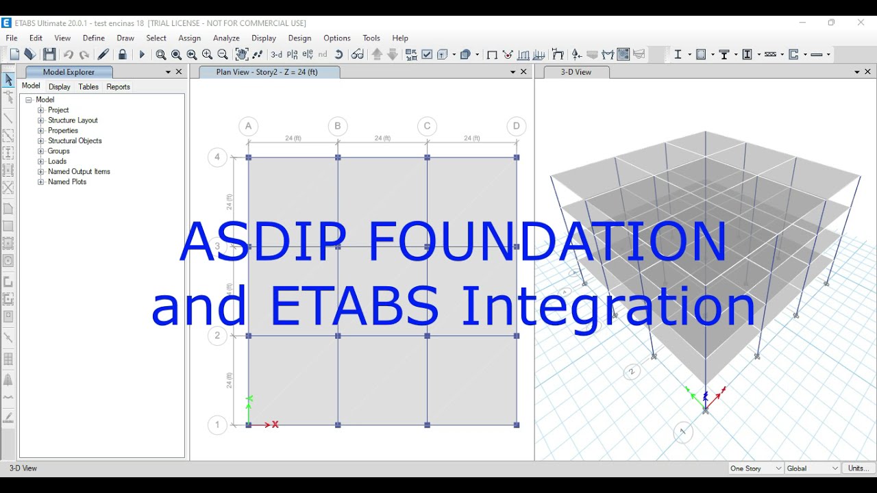 ASDIP Foundation and ETABS integration