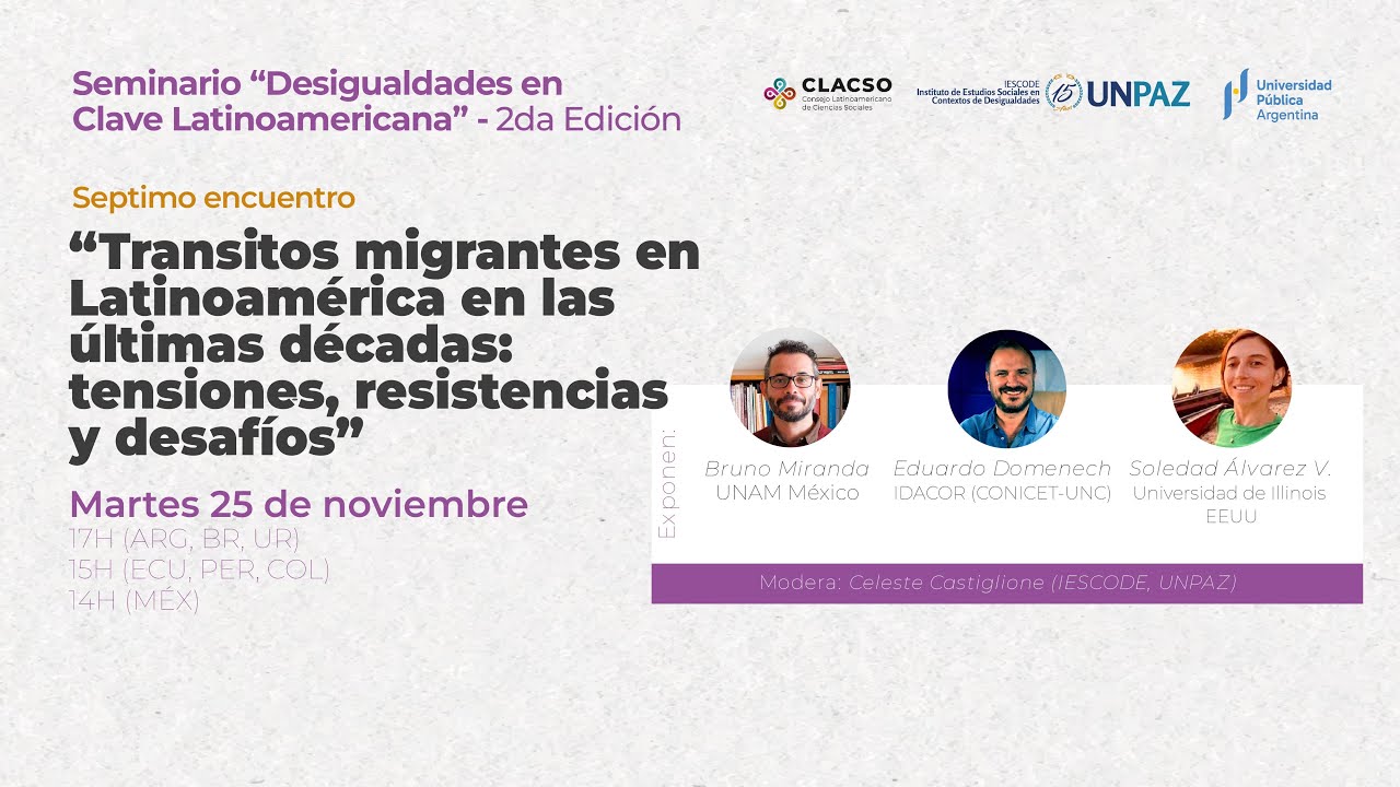 Séptimo encuentro del Seminario “Desigualdades en clave latinoamericana”