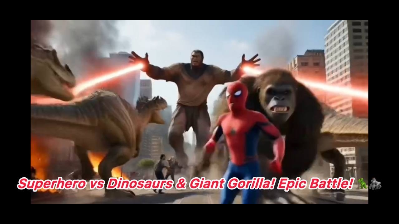 Spider-Man vs Giant Monsters in the City! 🕷️