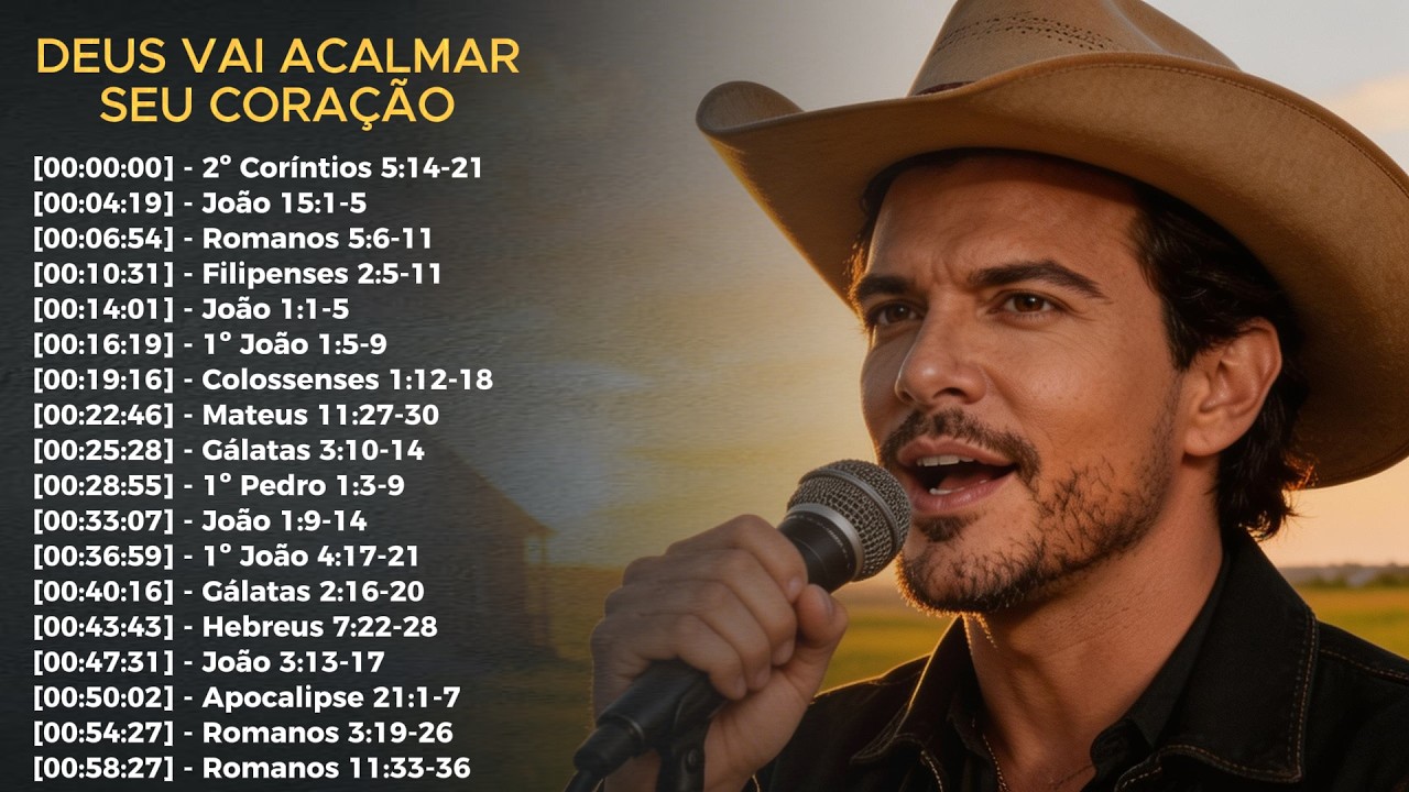 Deus Vai Acalmar Seu Coração | Escrituras em Sertanejo | Louvor Gospel | Ao Jeito de Michel Teló