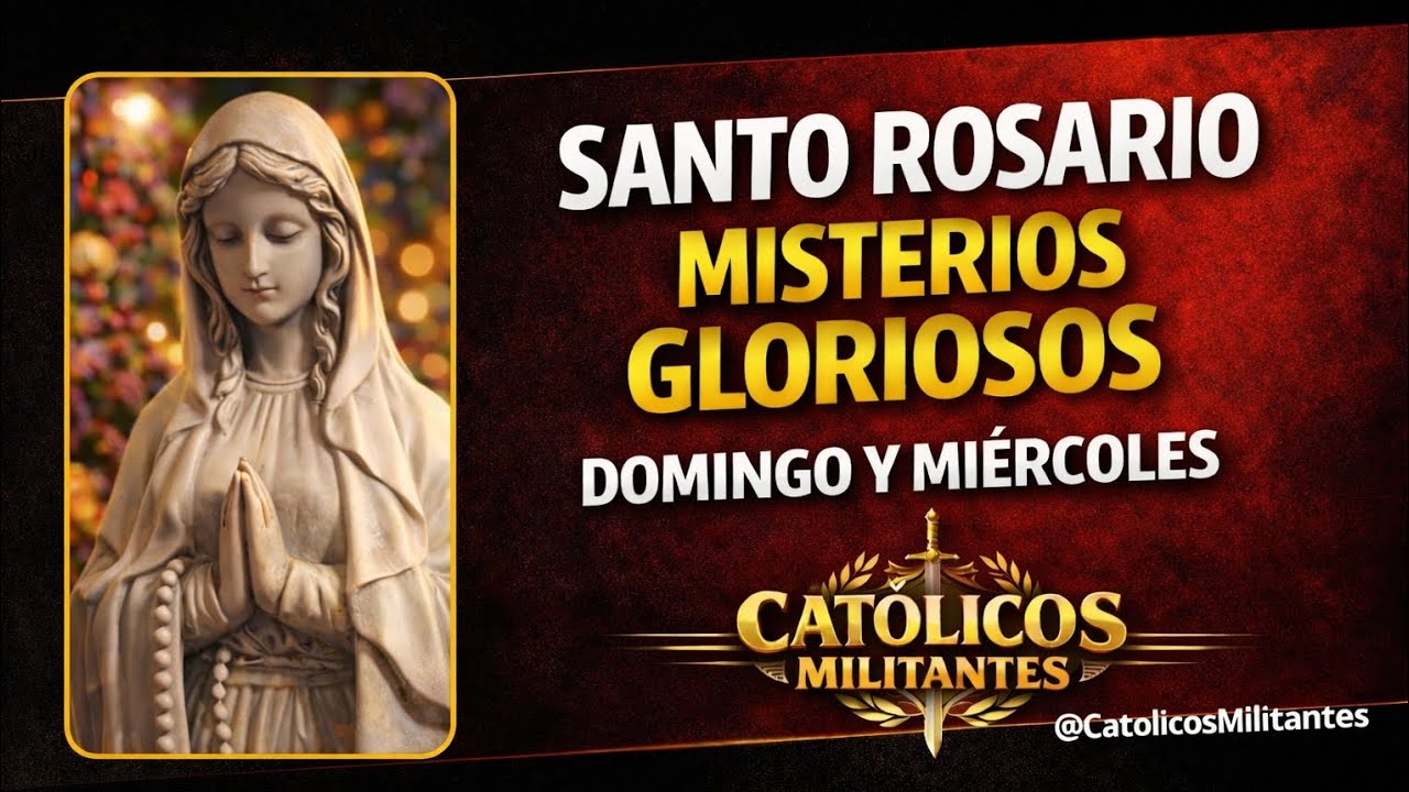 📿🌹 Santo Rosario | Hoy domingo 22 de febrero de 2026 | Misterios Gloriosos #santorosariodehoy 
