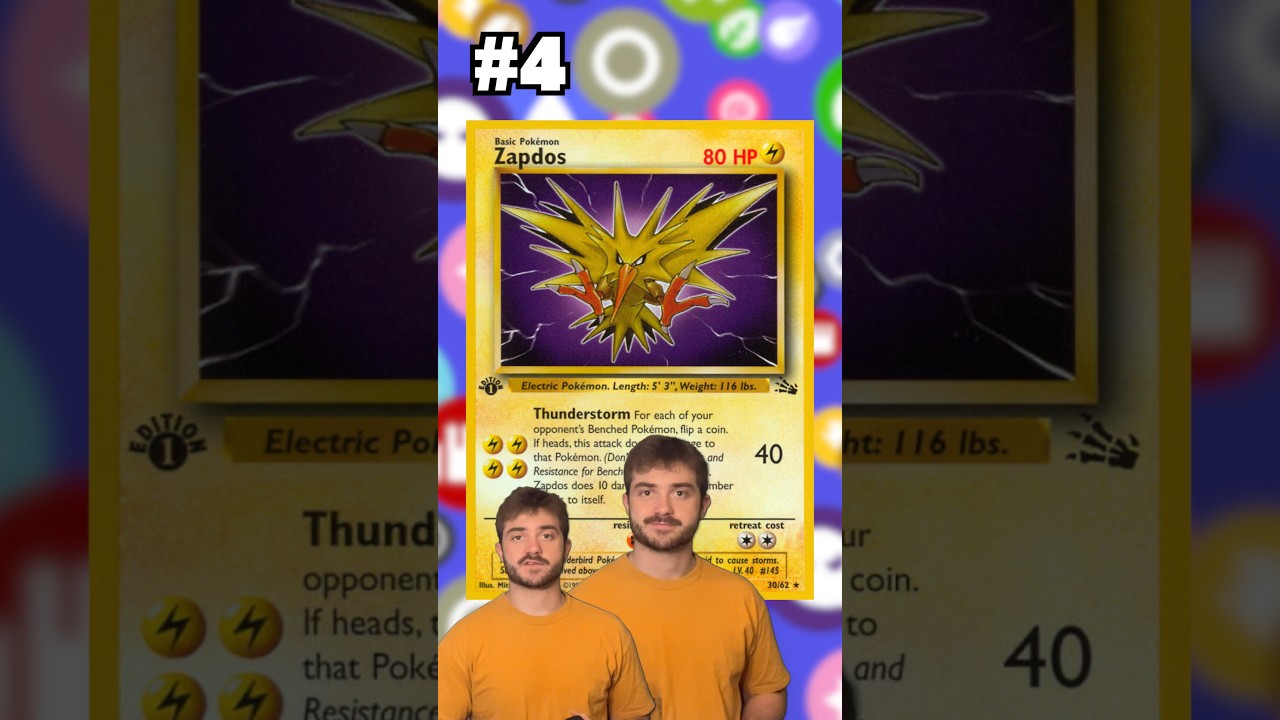 TOP 5 Pokemon Cards - Zapdos Edition
