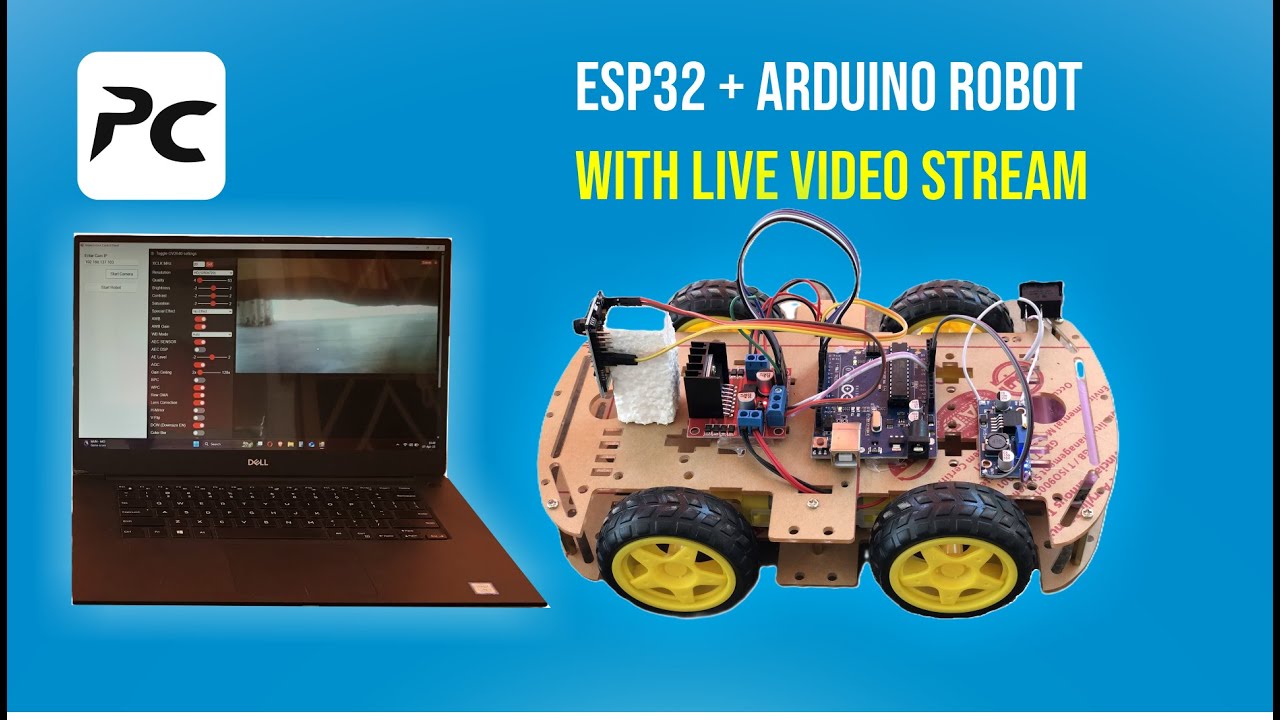 Build a Live Stream Arduino & ESP32 CAM Robot Car | #esp32camera #winforms #diy