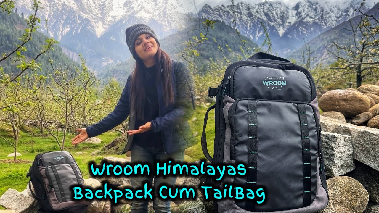 Most innovative and useful Luggage System for all bikers | Wroom Himalayas Backpack Cum Tail bag
