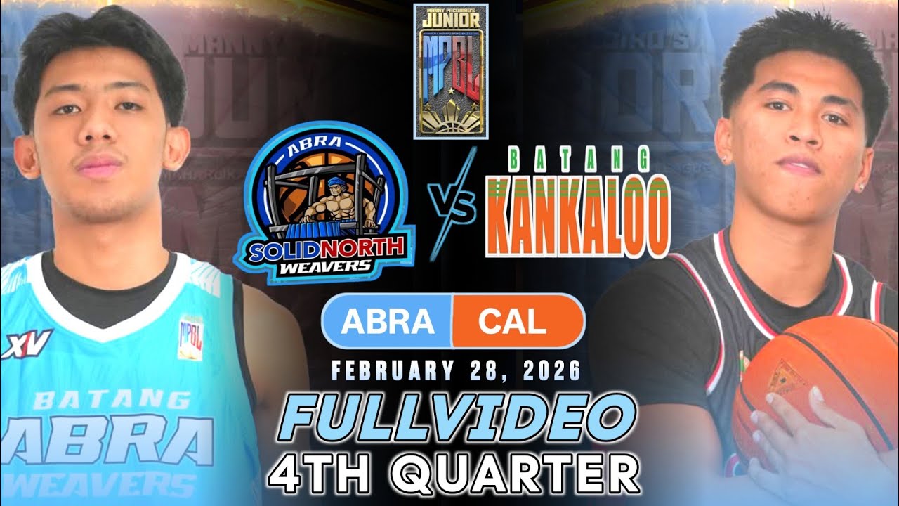 BATANG ABRA VS BATANG CALOOCAN | FULL 4TH QUARTER | JR MPBL NORTH FINALS GAME 2