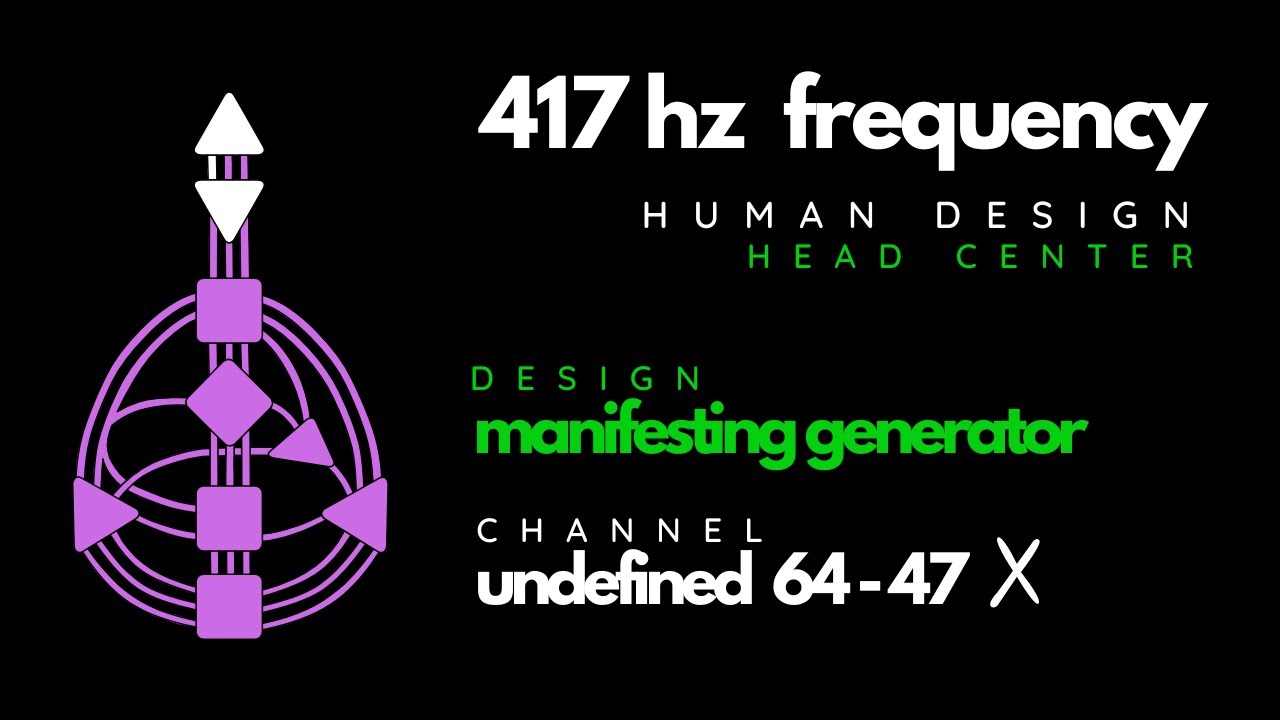 Human Design MANIFESTING GENERATOR | Freq 417Hz | Somatic Healing | HEAD | Undefined Channel 64-47