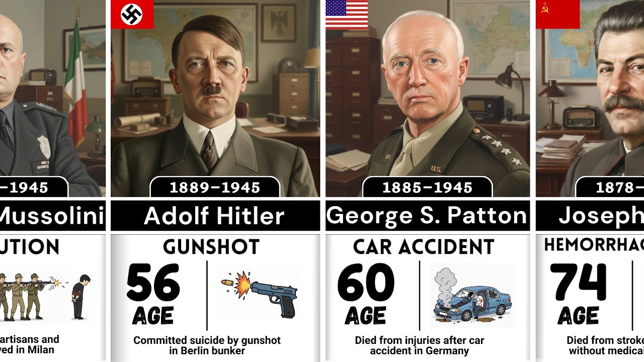 Unbelievable Death Causes of WWII Leaders