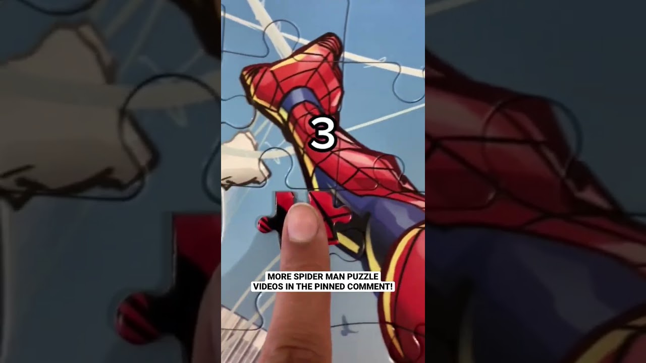 Will This SATISFYING Last Spider Man Puzzle Piece Fit? 🤔 #shorts