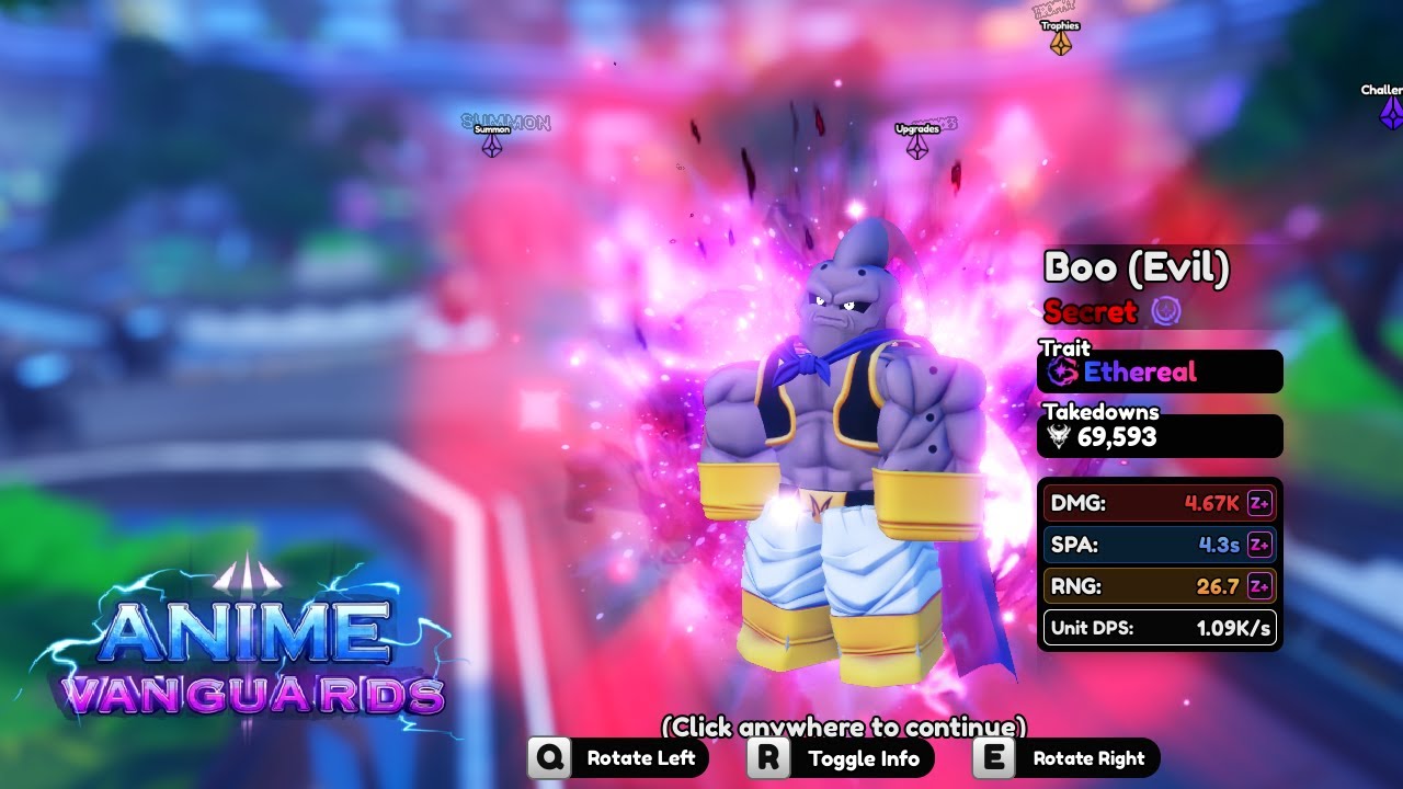 SHOWCASING The New Boo(Evil) Unit I Anime Vanguards