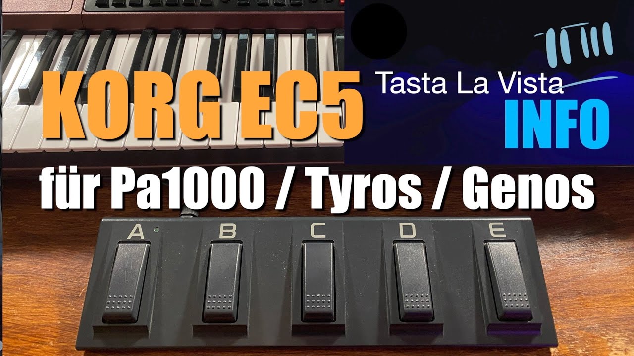Info 7 - Multifunktionspedal KORG-EC5 für Pa1000/5X/Tyros & Genos