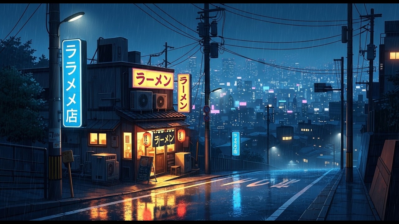 Lofi Tokyo Rainy 🌧️ | Chill Lofi Music for Study, Work & Relax