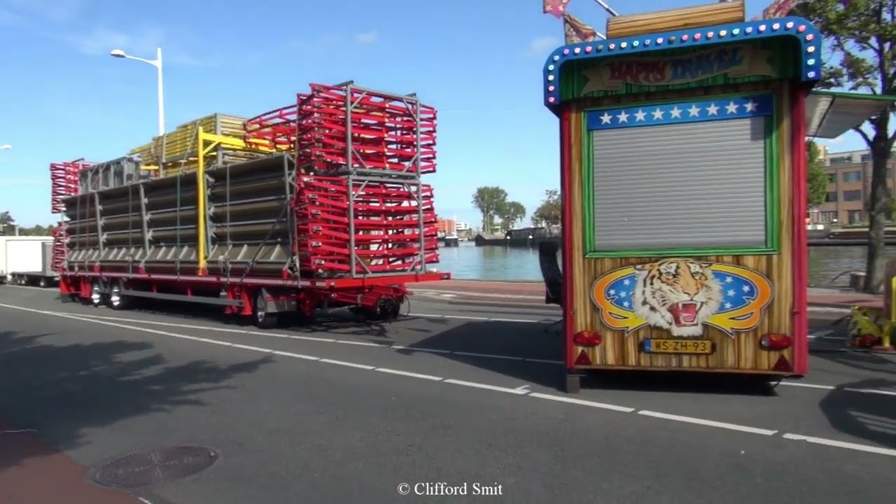 Kermis Alkmaar 2023 Transport en opbouw Deel 3