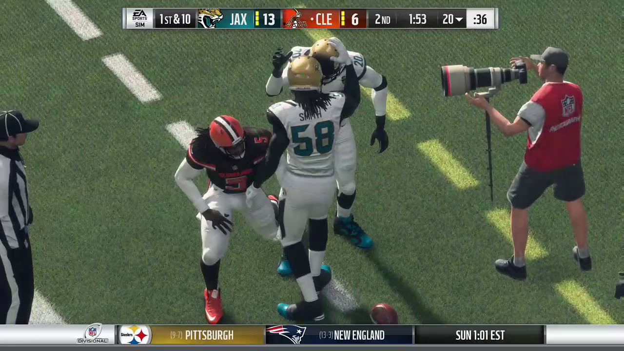Madden 18 fumble in the end zone glitch