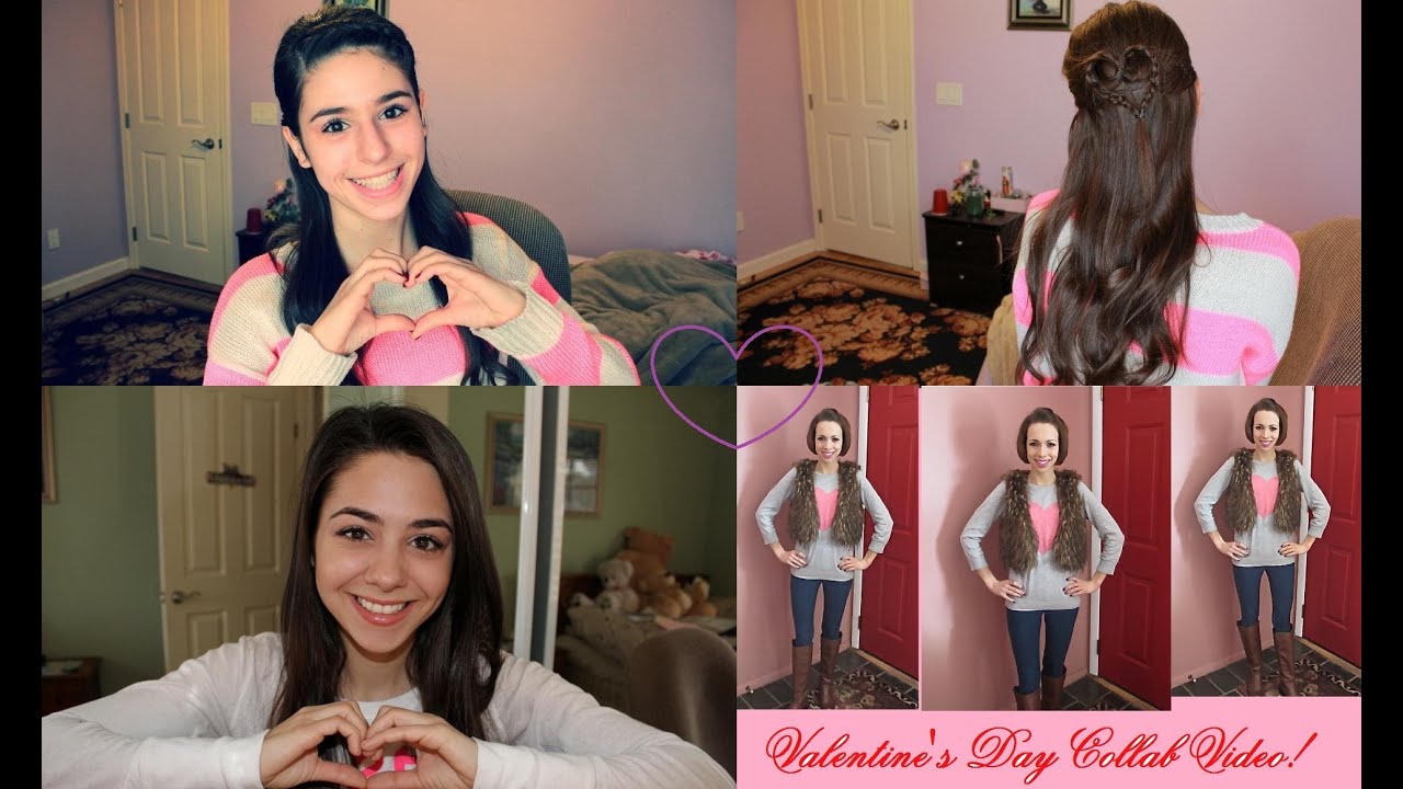 Valentine's Day Hair, Makeup& Outfit Collab Ft. Makeupbyal & LIVforstyle
