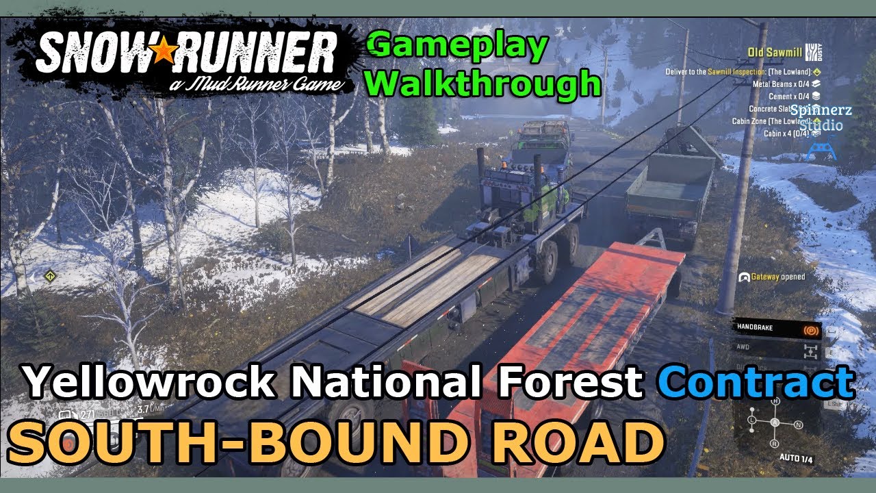 SnowRunner - South-bound Road | Yellowrock National Forest Contract - Maine USA