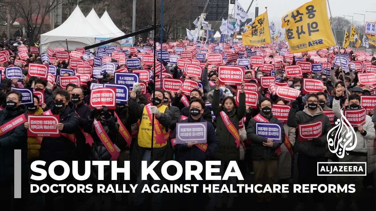 South Korea protest: Doctors rally against healthcare reforms