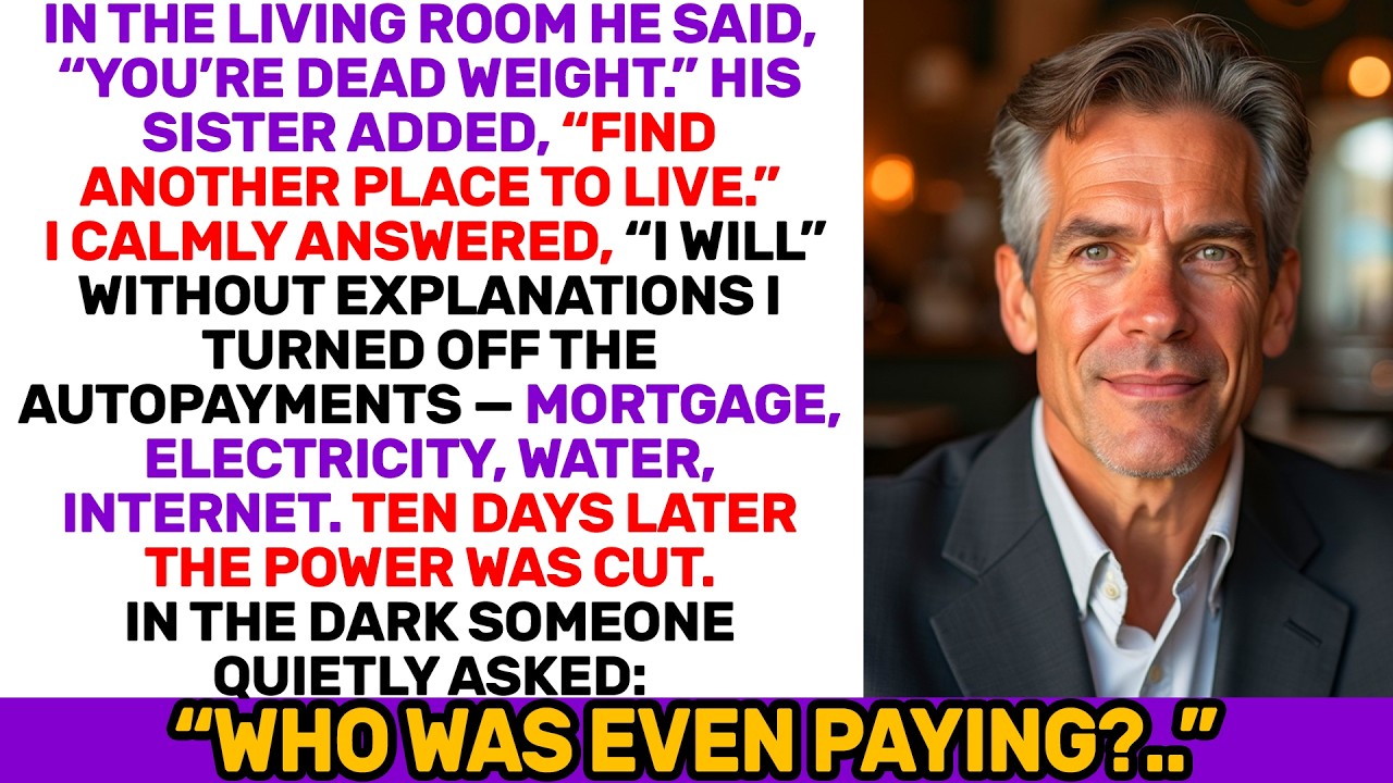 They Called Me Dead Weight I Turned Off the Mortgage and Let Darkness Answer