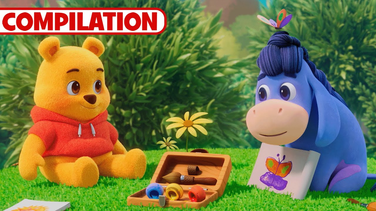 Painting with Eeyore​ 🎨 | Compilation | Winnie the Pooh |@disneyjr