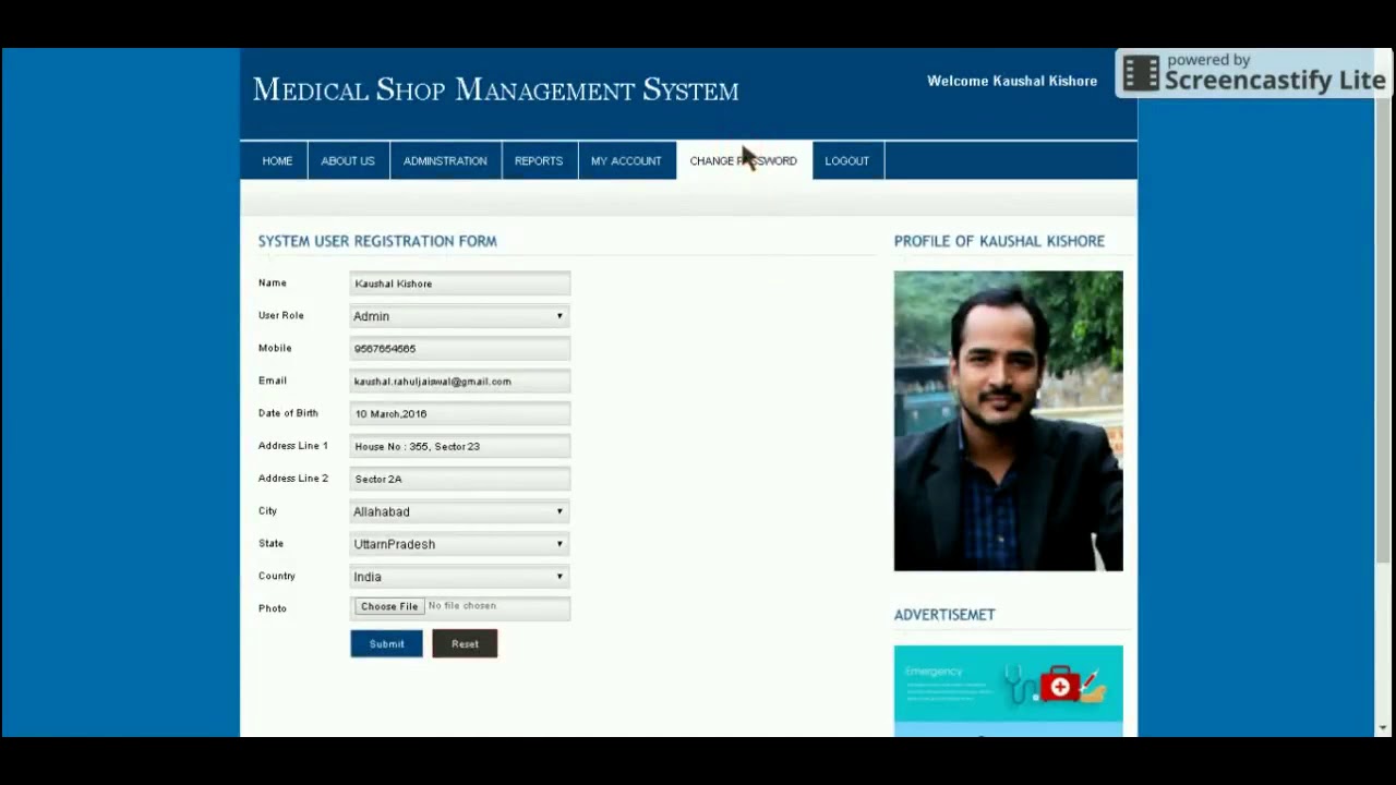 PHP And MySQL Project On Medical Shop Management System