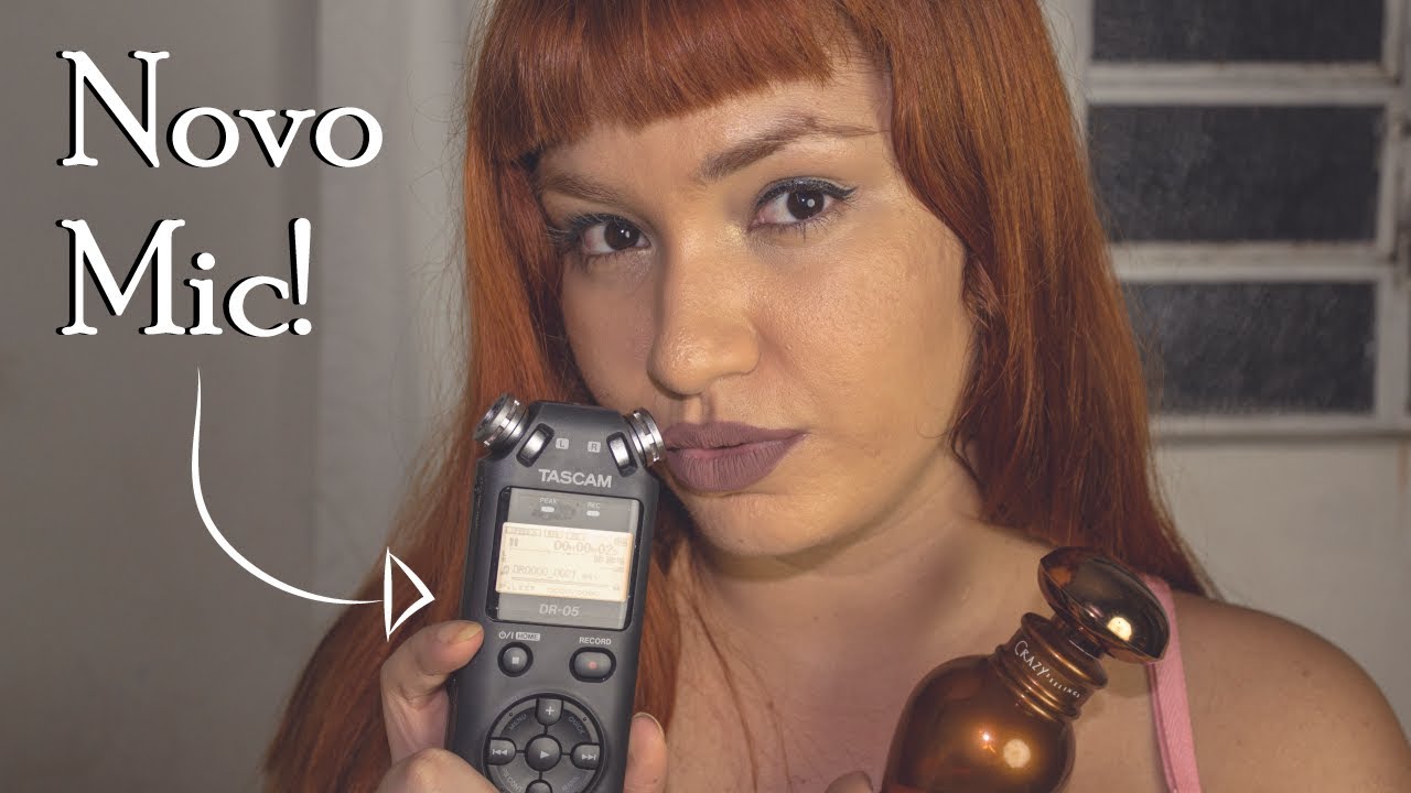 ASMR TASCAM 👂 Arrepios na Cabeça Aleatórios 👂 Testing New Mic