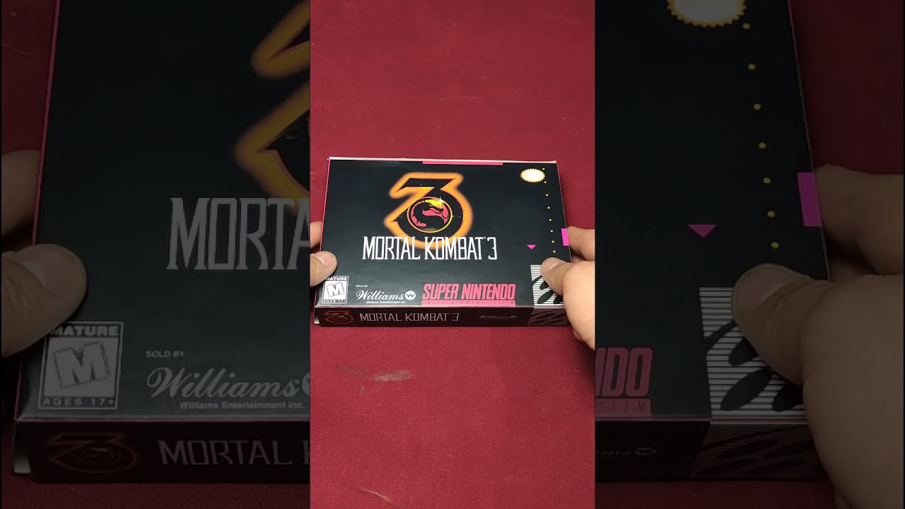 Unboxing Mortal Kombat 3 Snes 