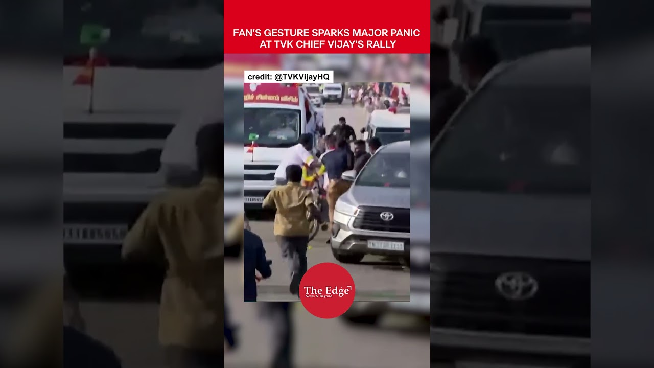 Vijay&rsquo;s Campaign Scare: Actor-Politician Runs Mid-Rally After Mistaking Flower Shower for Threat