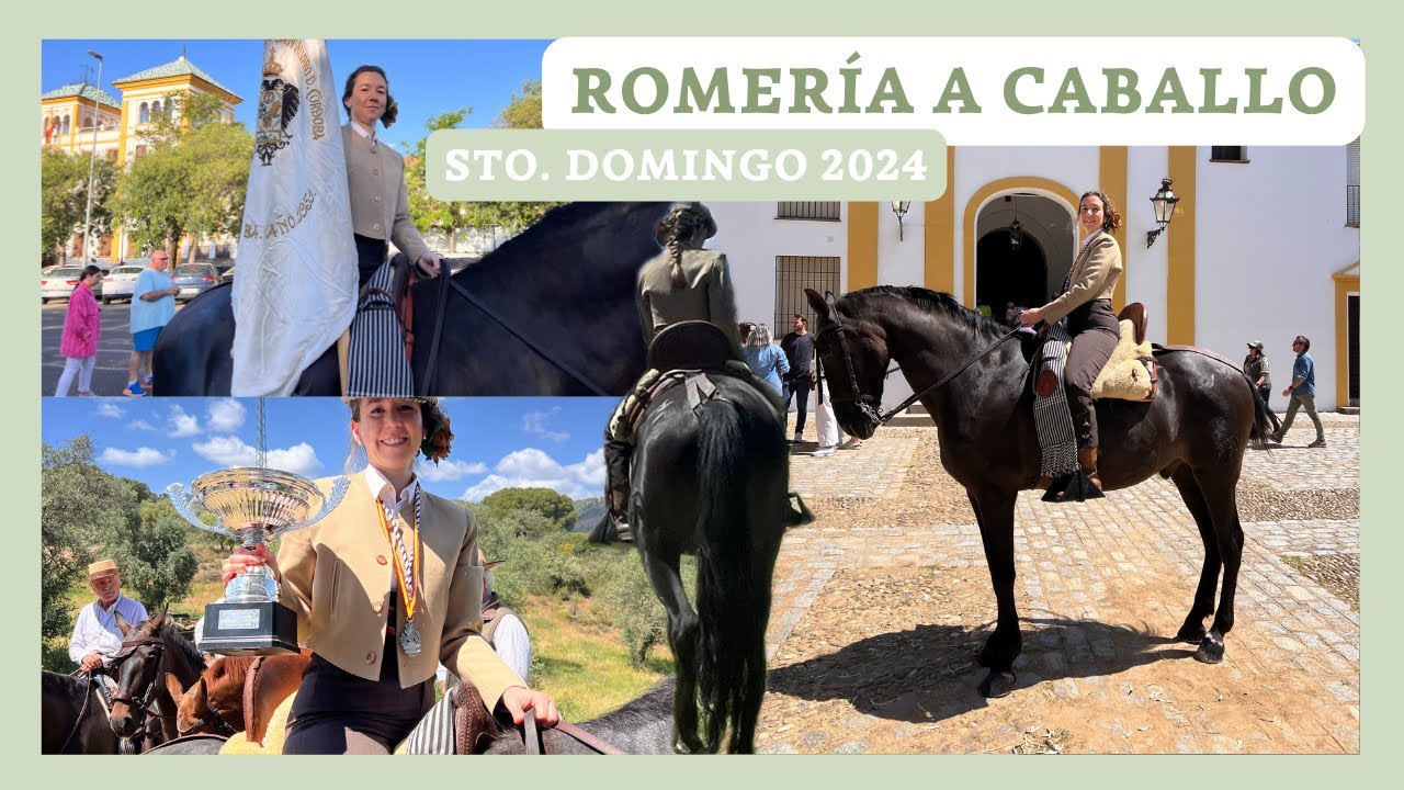 ROMERIA de Santo Domingo A CABALLO 2024. Un día emocionante conmigo + premio 🐴🌿 VLOG | Laura raya