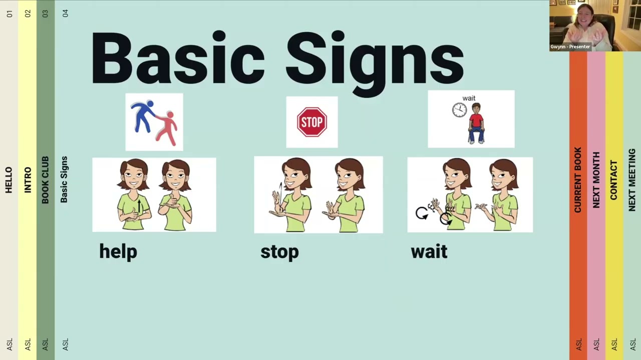 ASL Basics, Emotions, and Actions