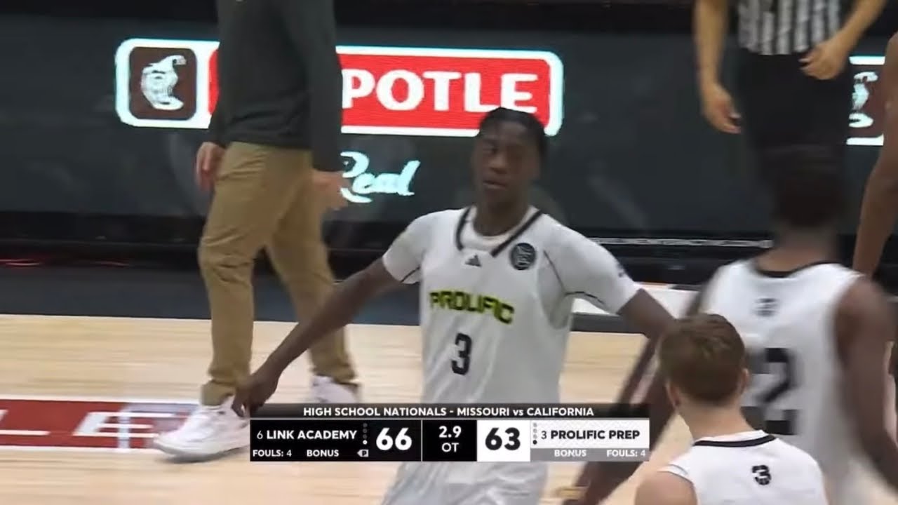 2025 5-star small forward AJ Dybantsa displays elite potential in double overtime loss at nationals