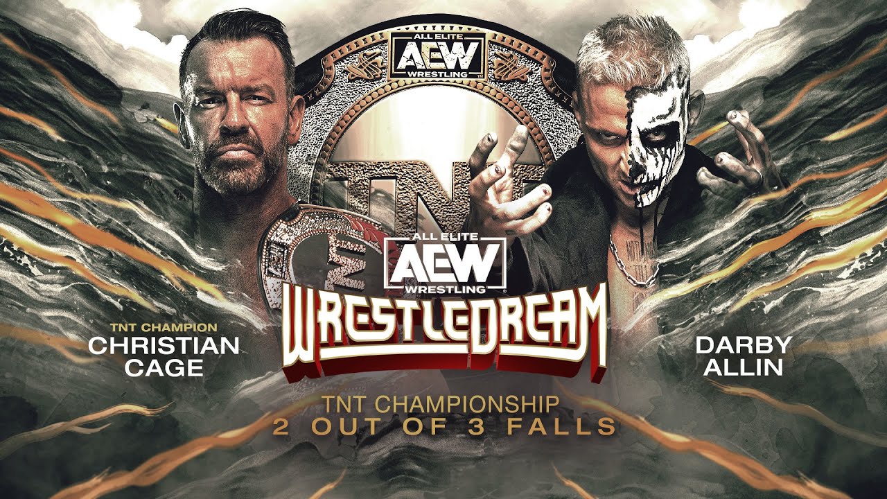 ПОЛНЫЙ МАТЧ: ДАРБИ АЛЛИН против КРИСТИАНА КЕЙДЖА – Титул TNT, 2 из 3 падений | WrestleDream 2023