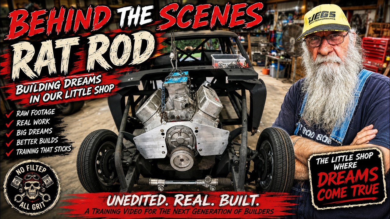 Изготовление настоящего хот-рода в стиле Rat Rod | Необработанные кадры из мастерской - Pro Stree...
