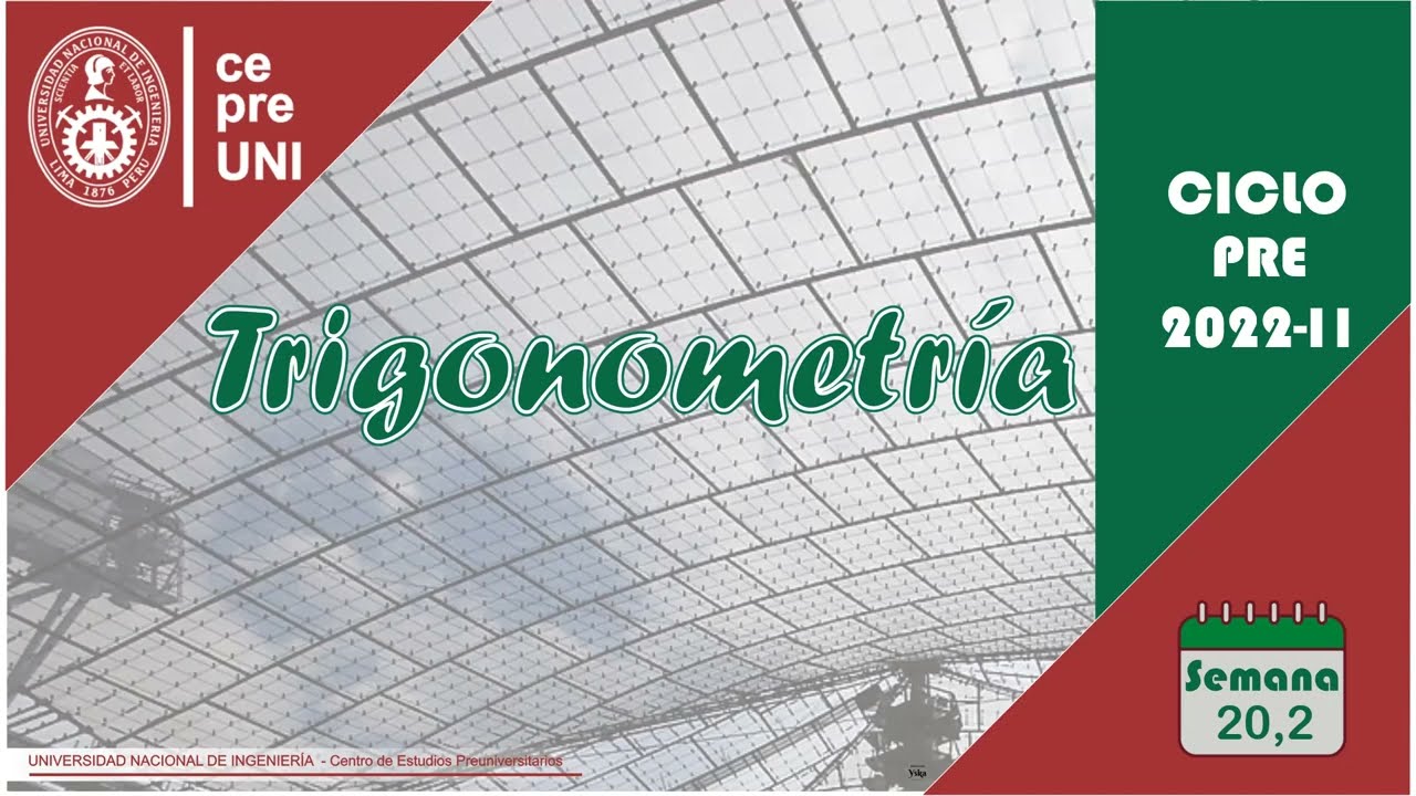 CEPRE UNI 2022-2 | TRIGONOMETRÍA | NÚMEROS COMPLEJOS | SEMANA 20 (parte 2)