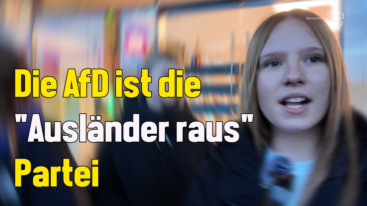 Gespräche mit Jugendlichen  vor dem Einkaufszentrum in Cottbus