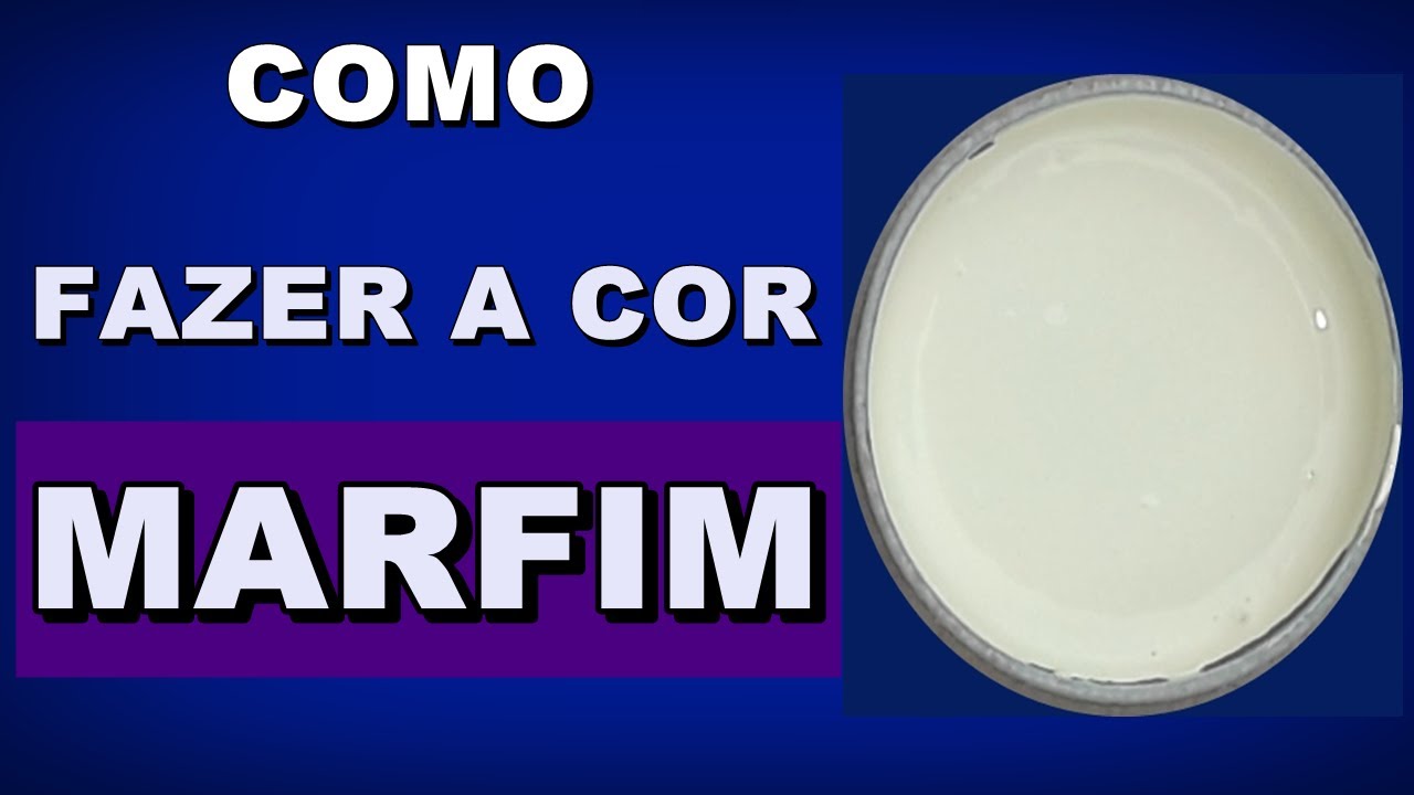 Como fazer a cor Marfim - Mistura de cores