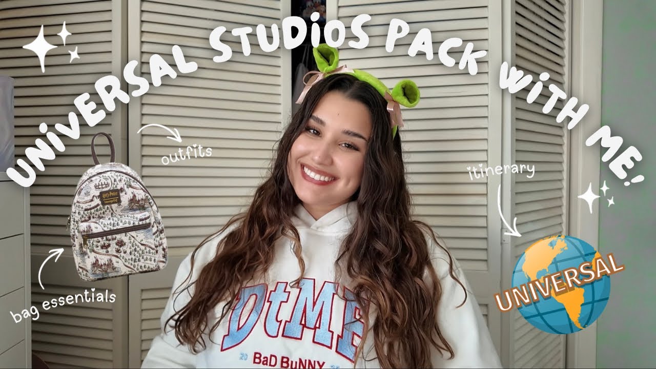 universal studios orlando PACK WITH ME! Outfits, itinerary, bags, packing list, essentials