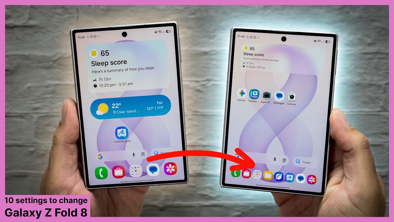 10 настроек Galaxy Z Fold 8, которые нужно изменить прямо сейчас!