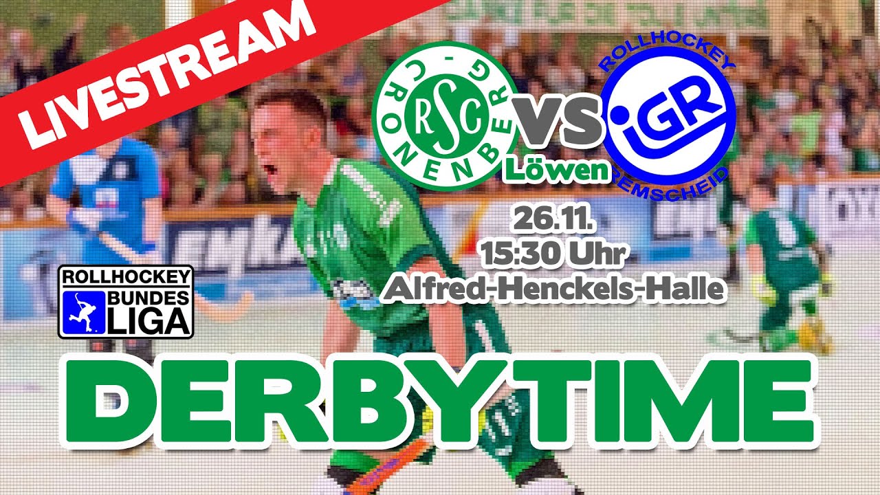 Rollhockey Bundesliga Herren 5. Spieltag 🟢⚪️ RSC Cronenberg vs. IGR Remscheid - DERBYTIME