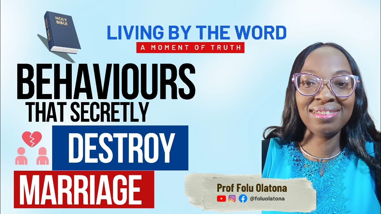 Behaviours That Destroy Marriages|Folu Olatona|Epi 4,|Tips 4 Better Marriages|Radio-One,103.5 F.M LG