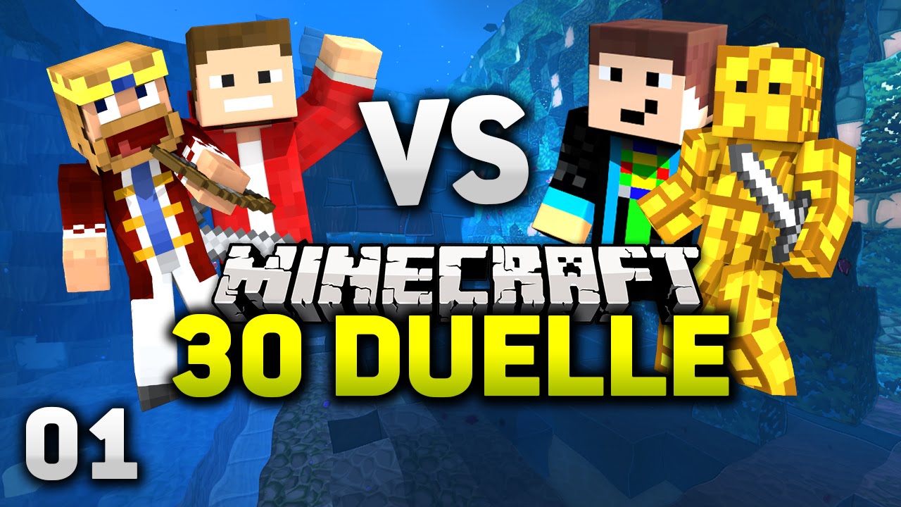 BEGINN des ABENTEUER BATTLES! - Minecraft 30 DUELLE #1 - Team GommWaffel