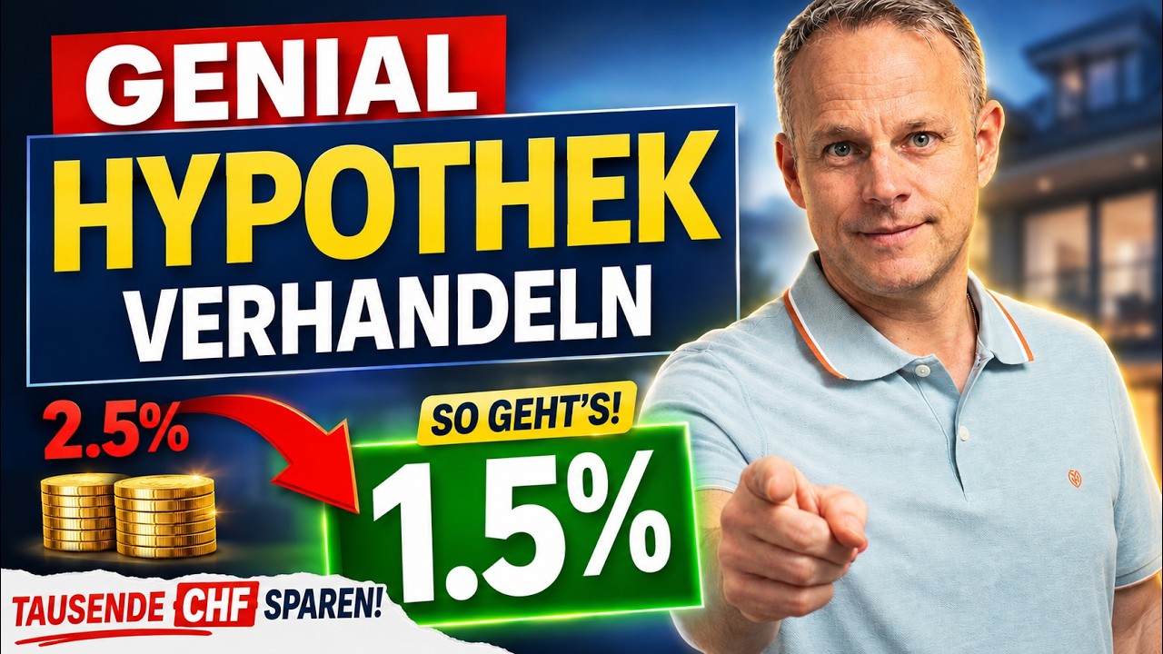 Bessere Zinsen für deine Hypothek. Verhandle richtig und spare viel Geld mit der richtigen Strategie