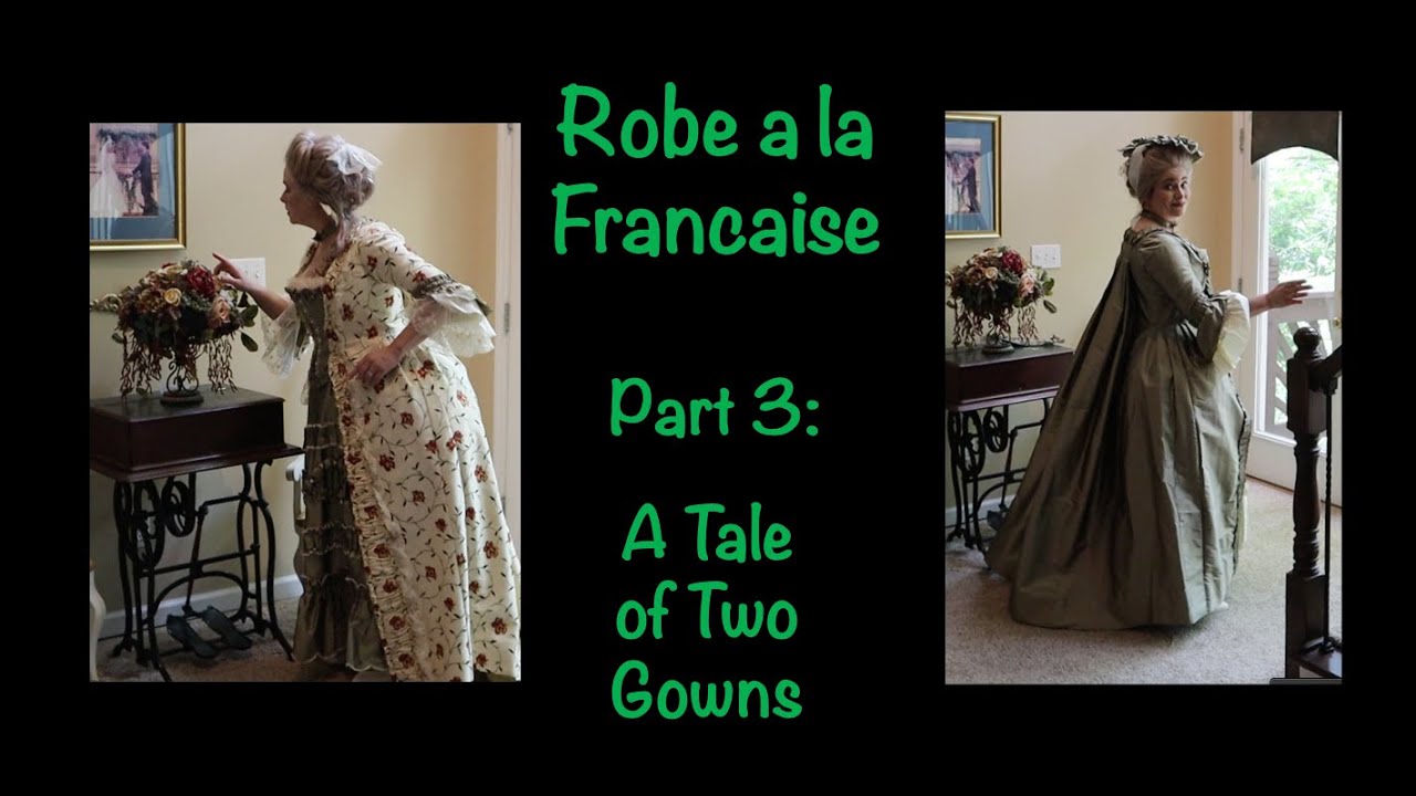 Пошить халат по-французски | Часть 3: Отделка двух платьев